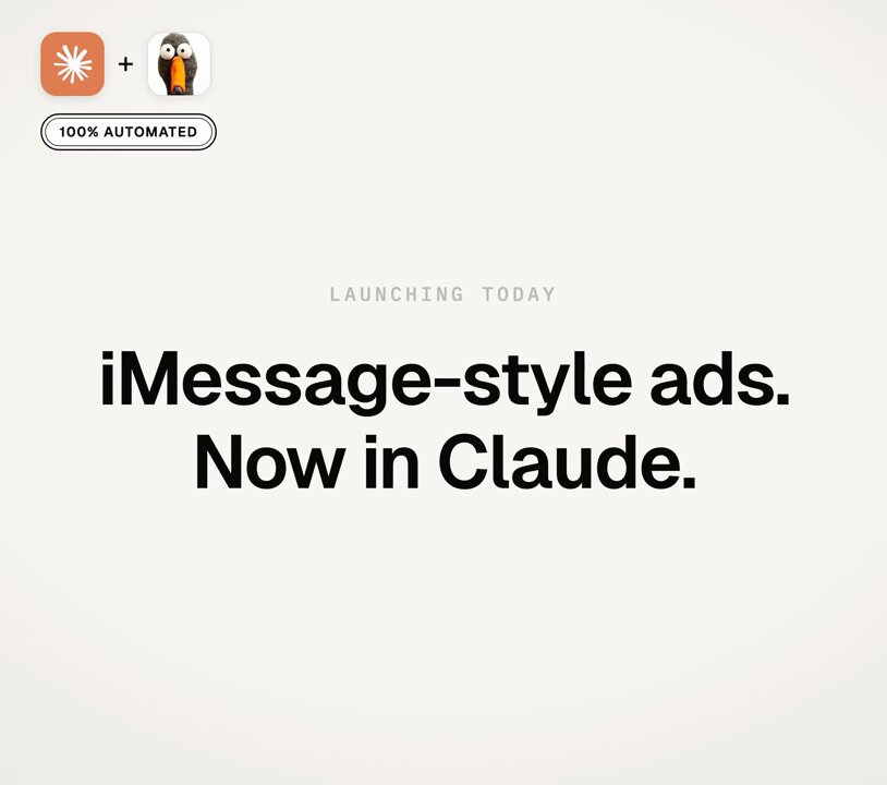 Make iMessage video ads in Claude with one skill — demo preview