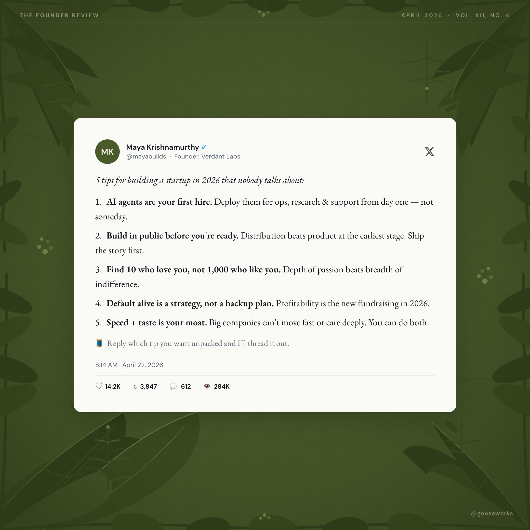 Botanical Illustration — tweet