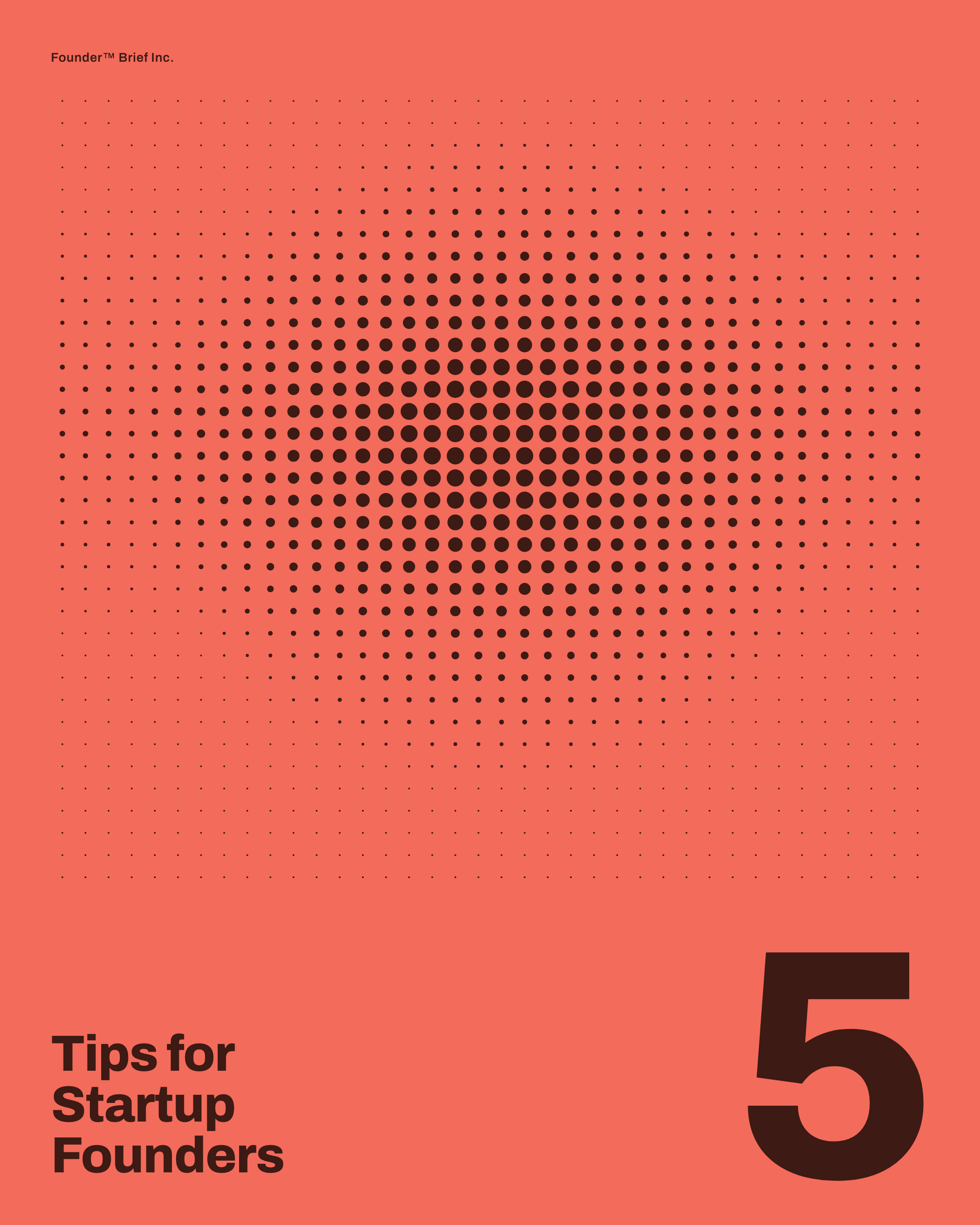 Coral Halftone — poster