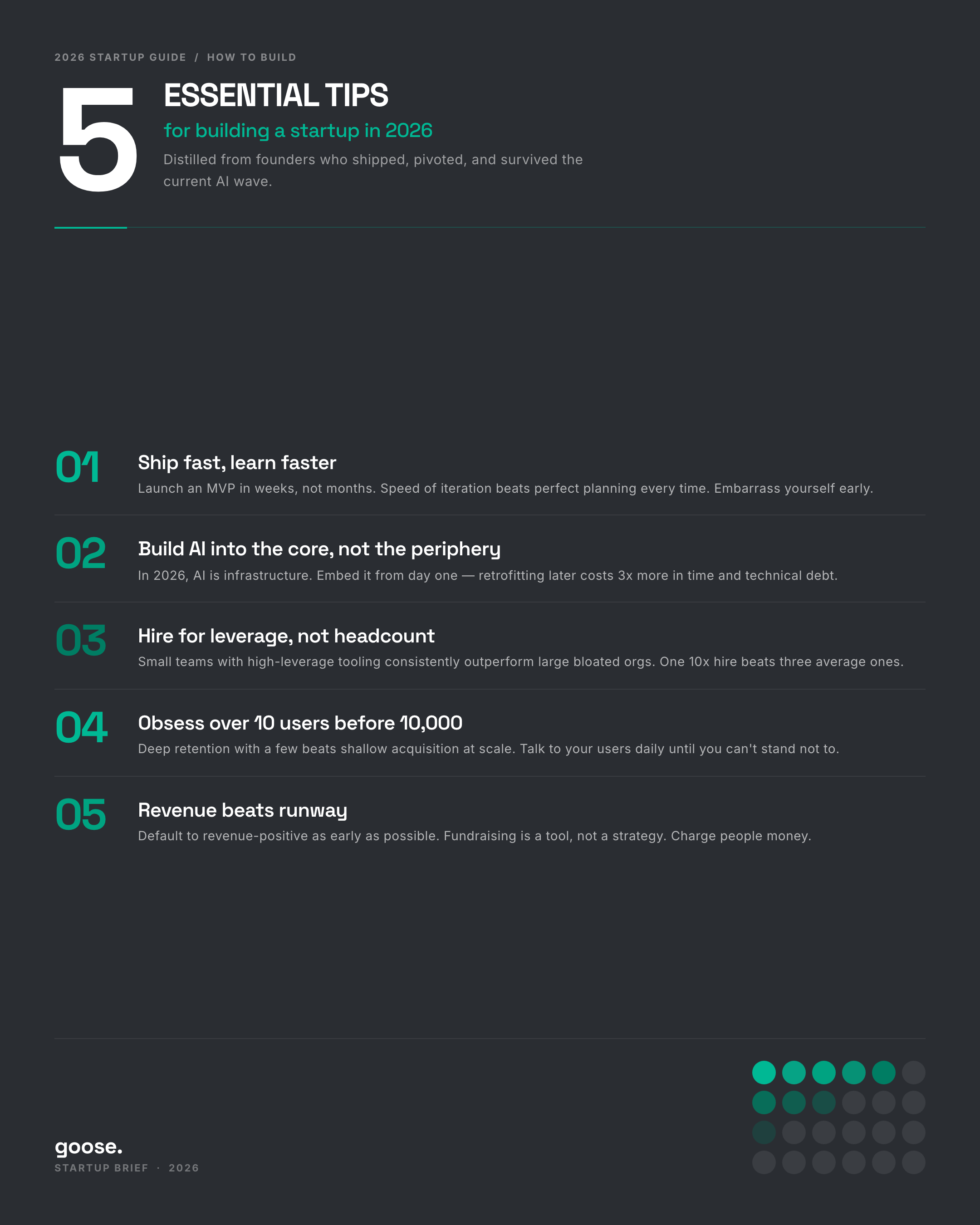 Dot Grid Stat — poster