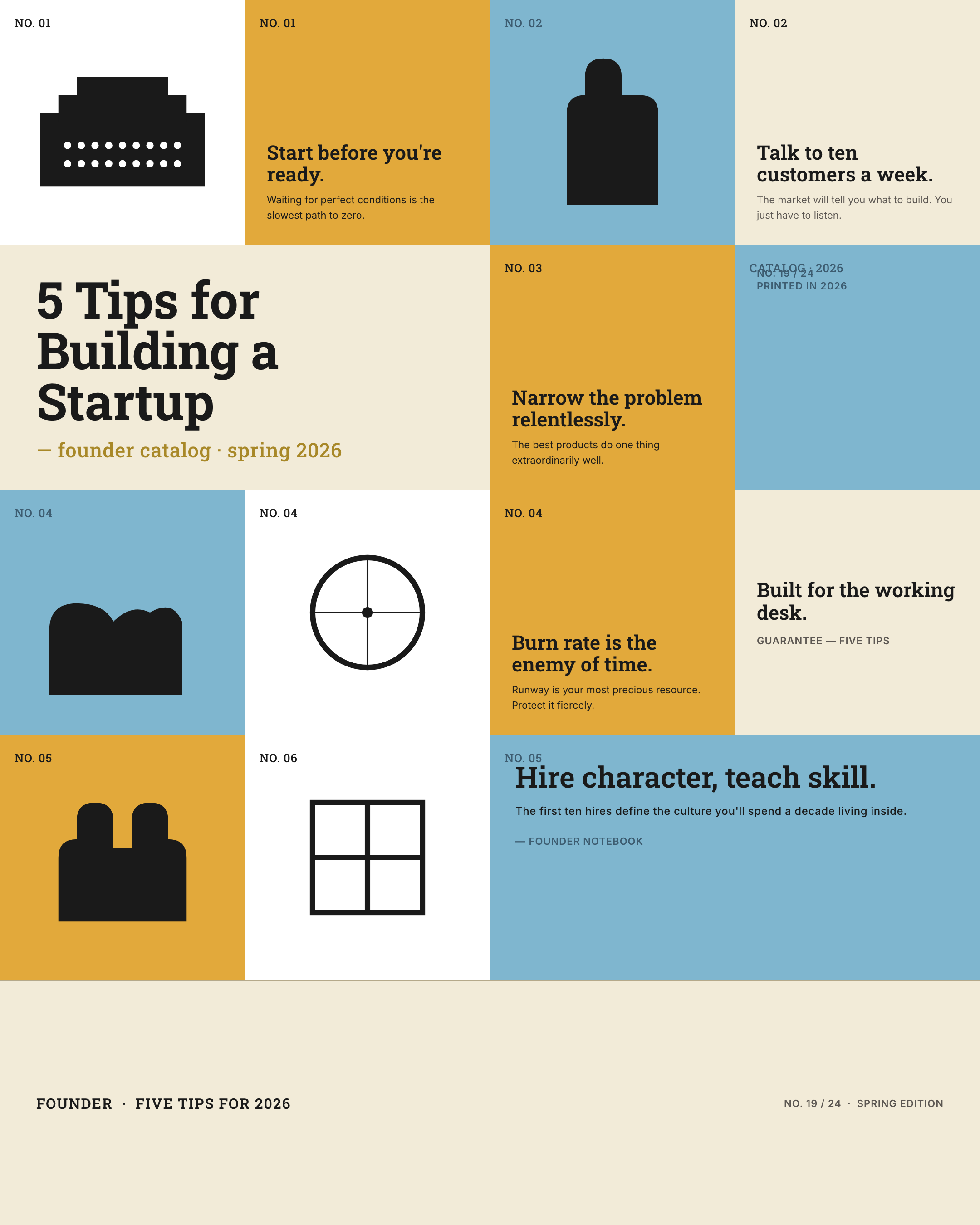 Mid-Century Ad Grid — poster