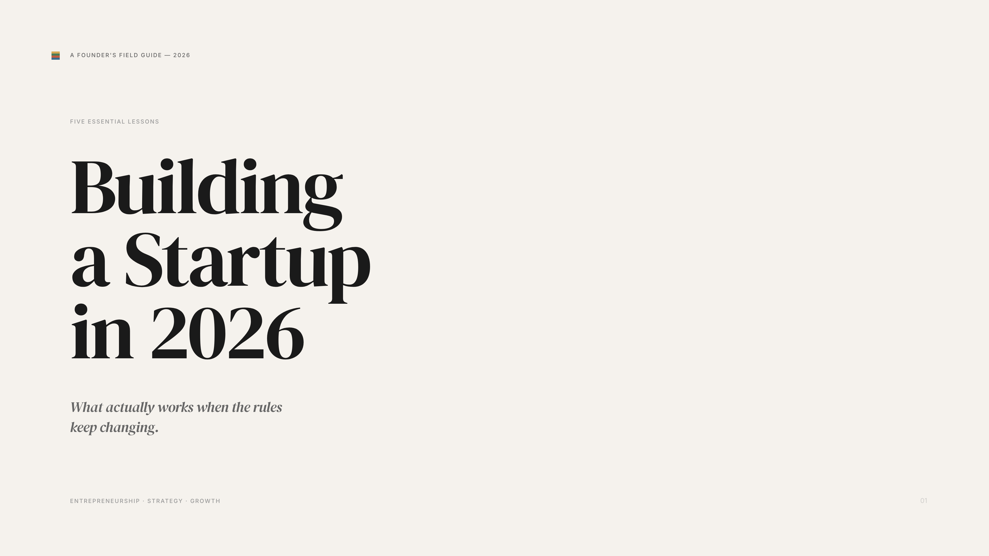 Minimal Film Poster — slides