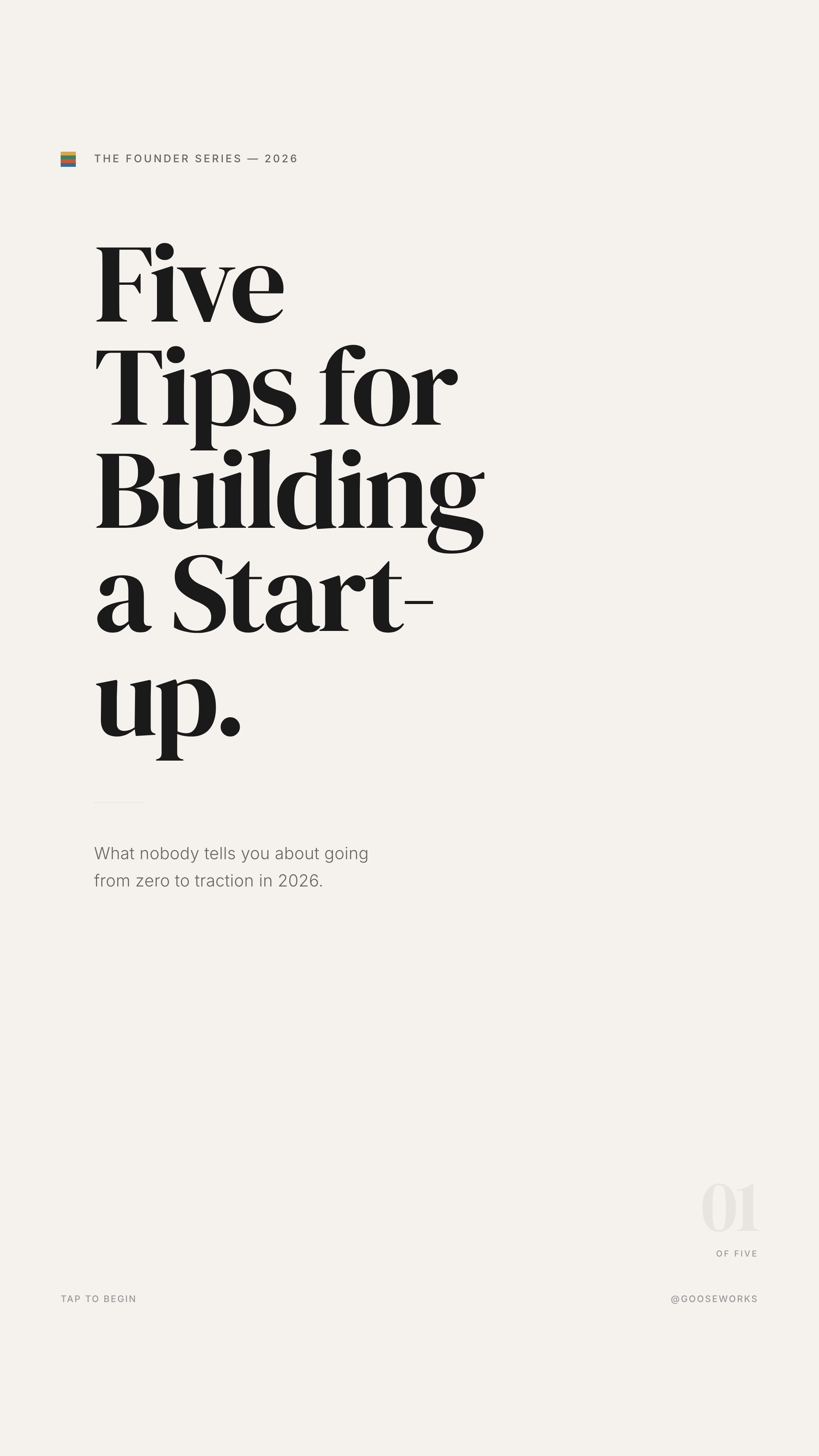 Minimal Film Poster — story