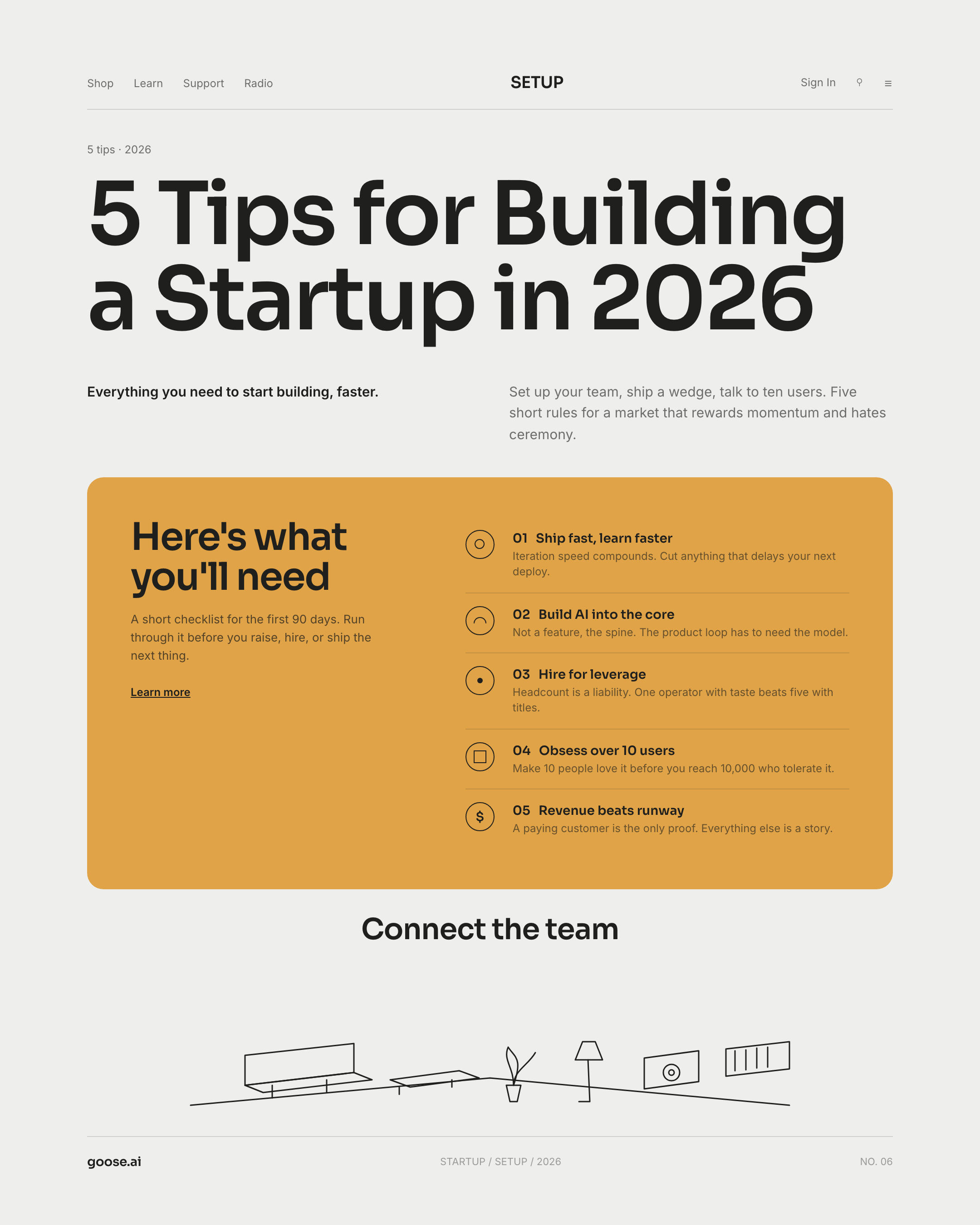 Mustard Setup — poster