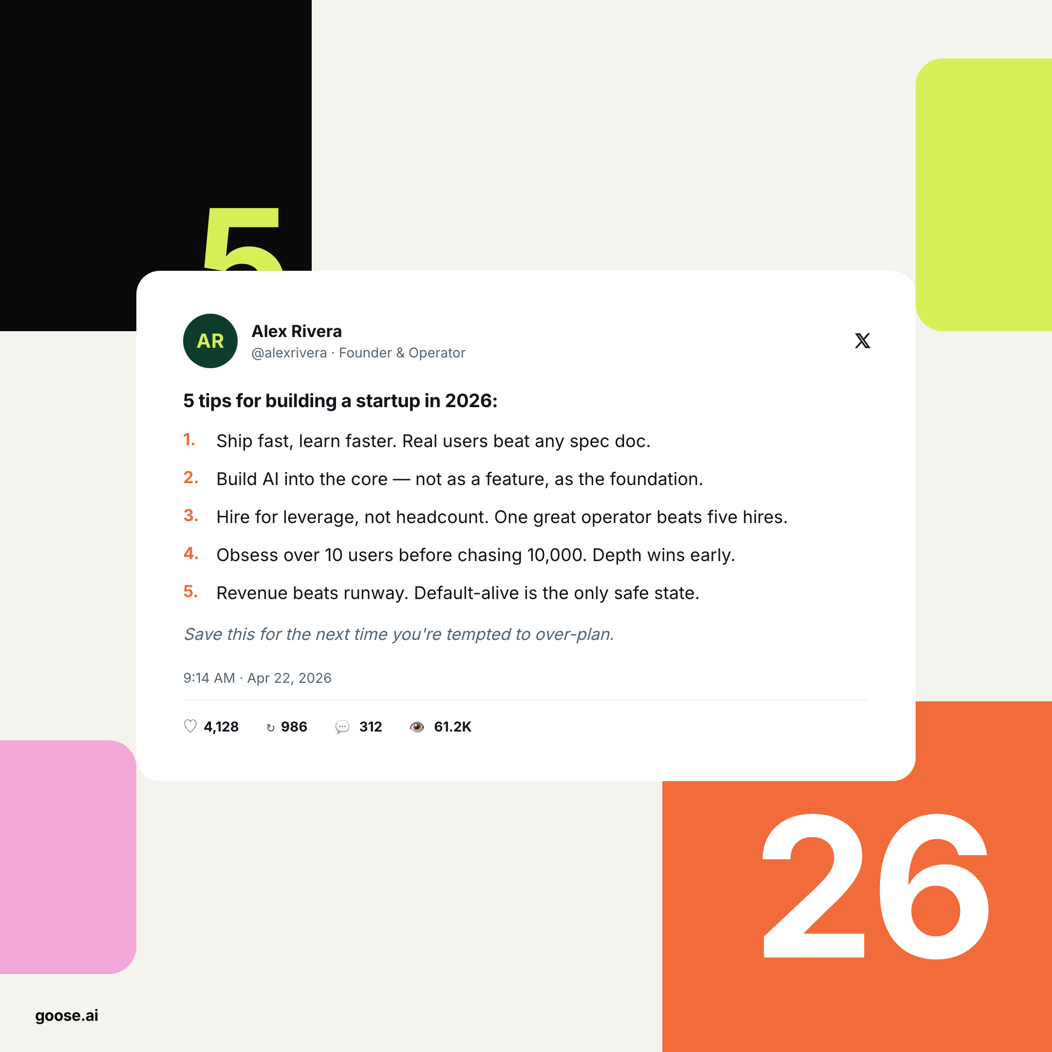 Pillow Block — tweet