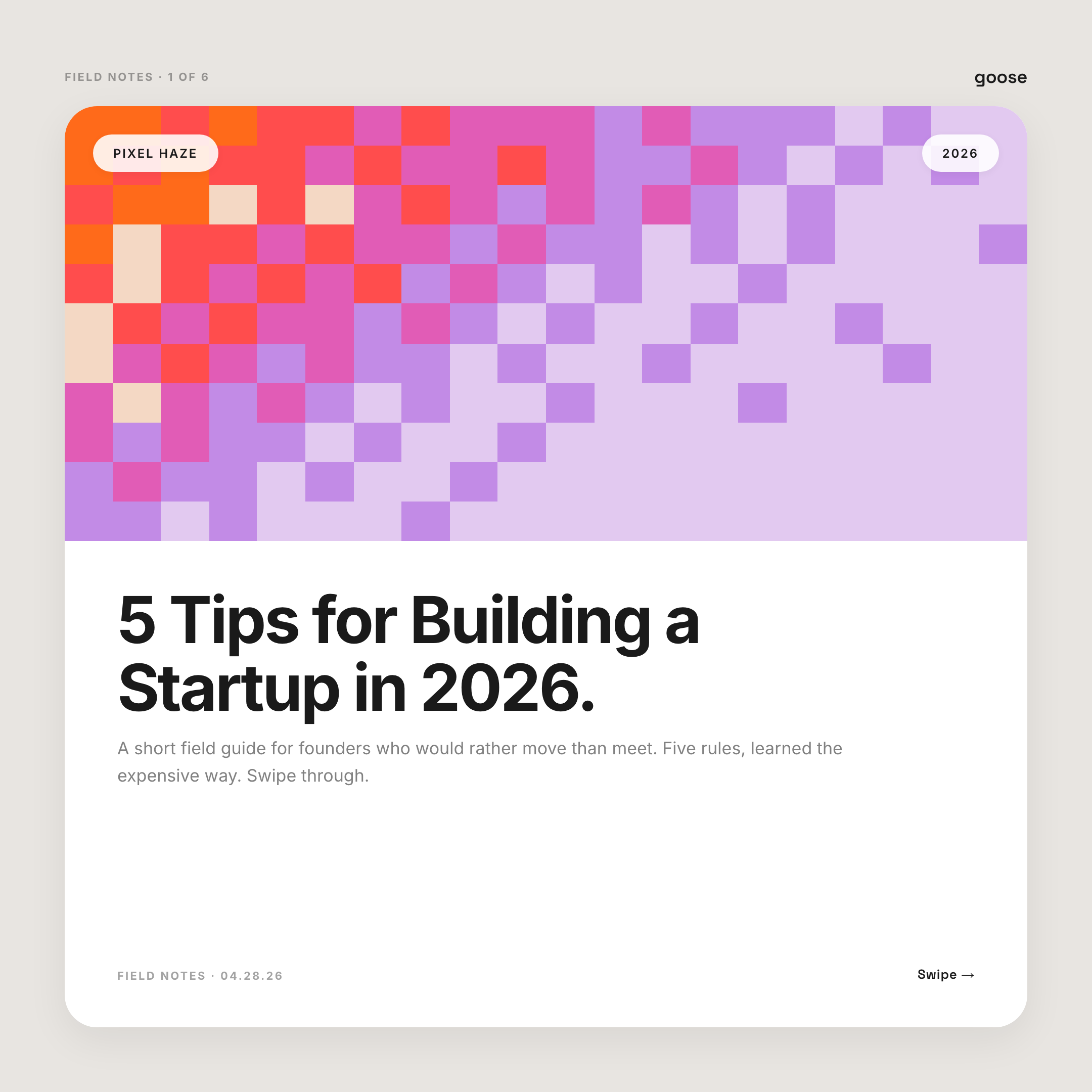 Pixel Haze — carousel