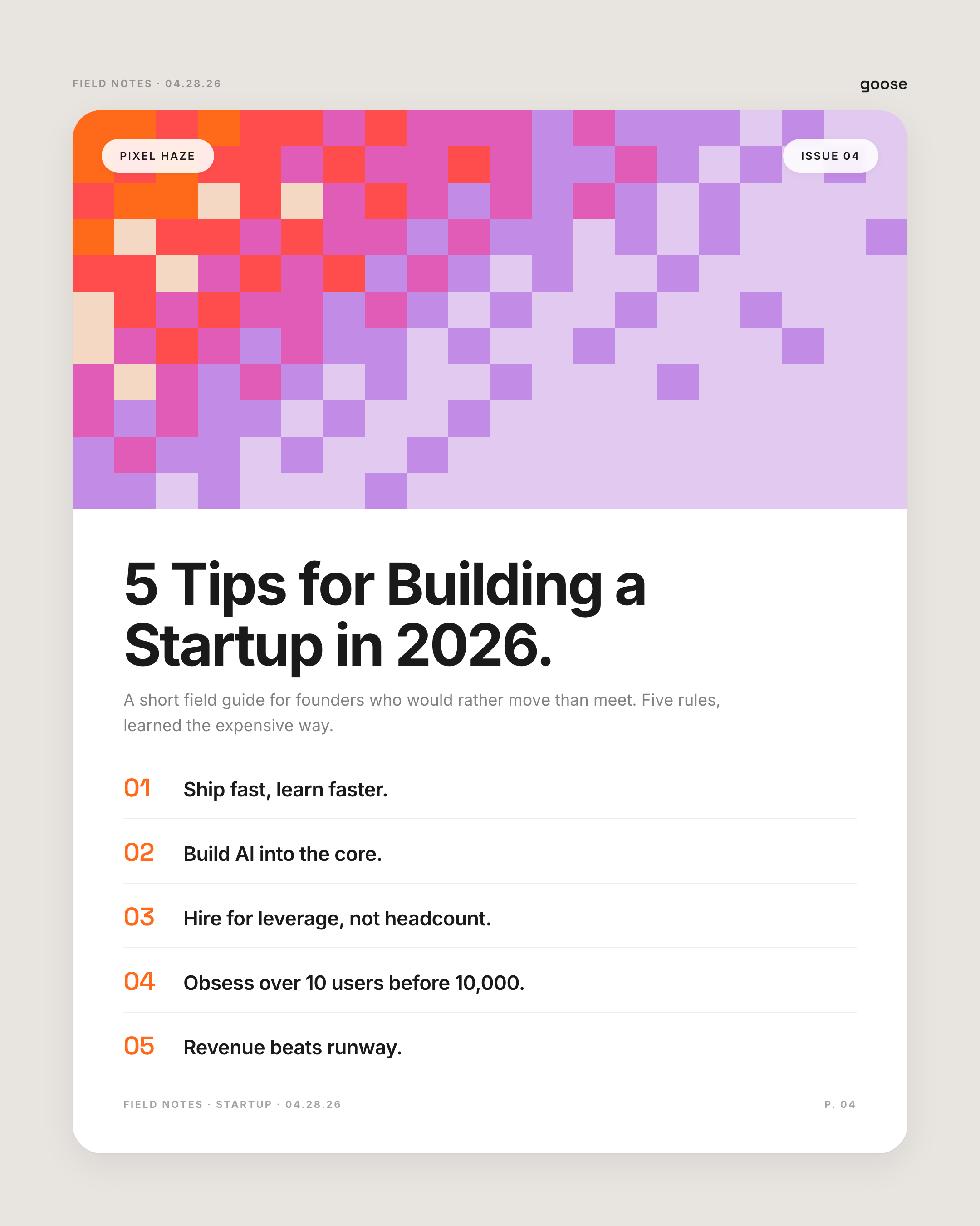 Pixel Haze — poster