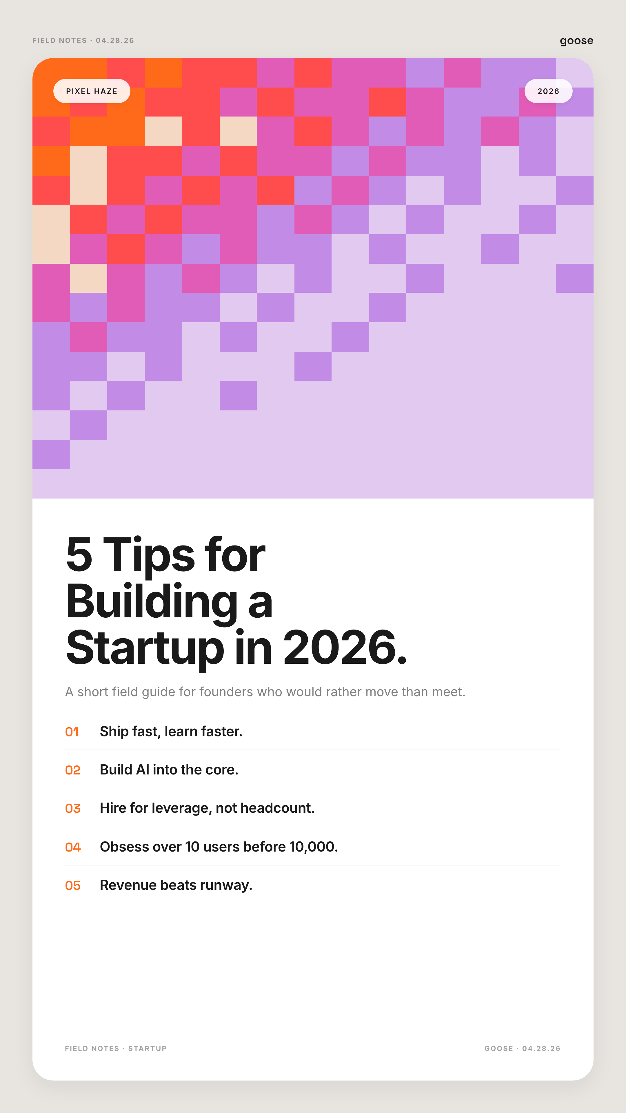 Pixel Haze — story