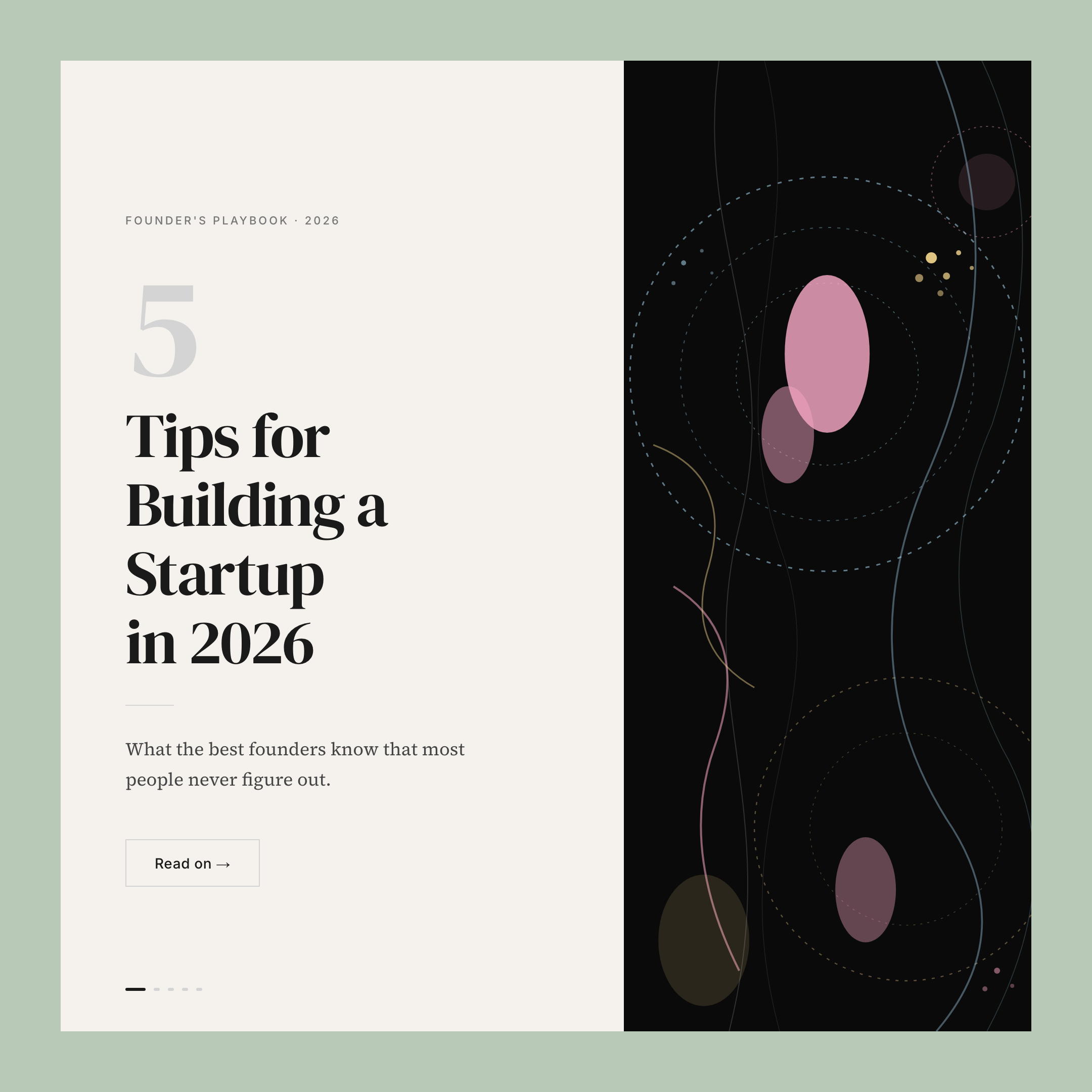 Sage Split Editorial — carousel