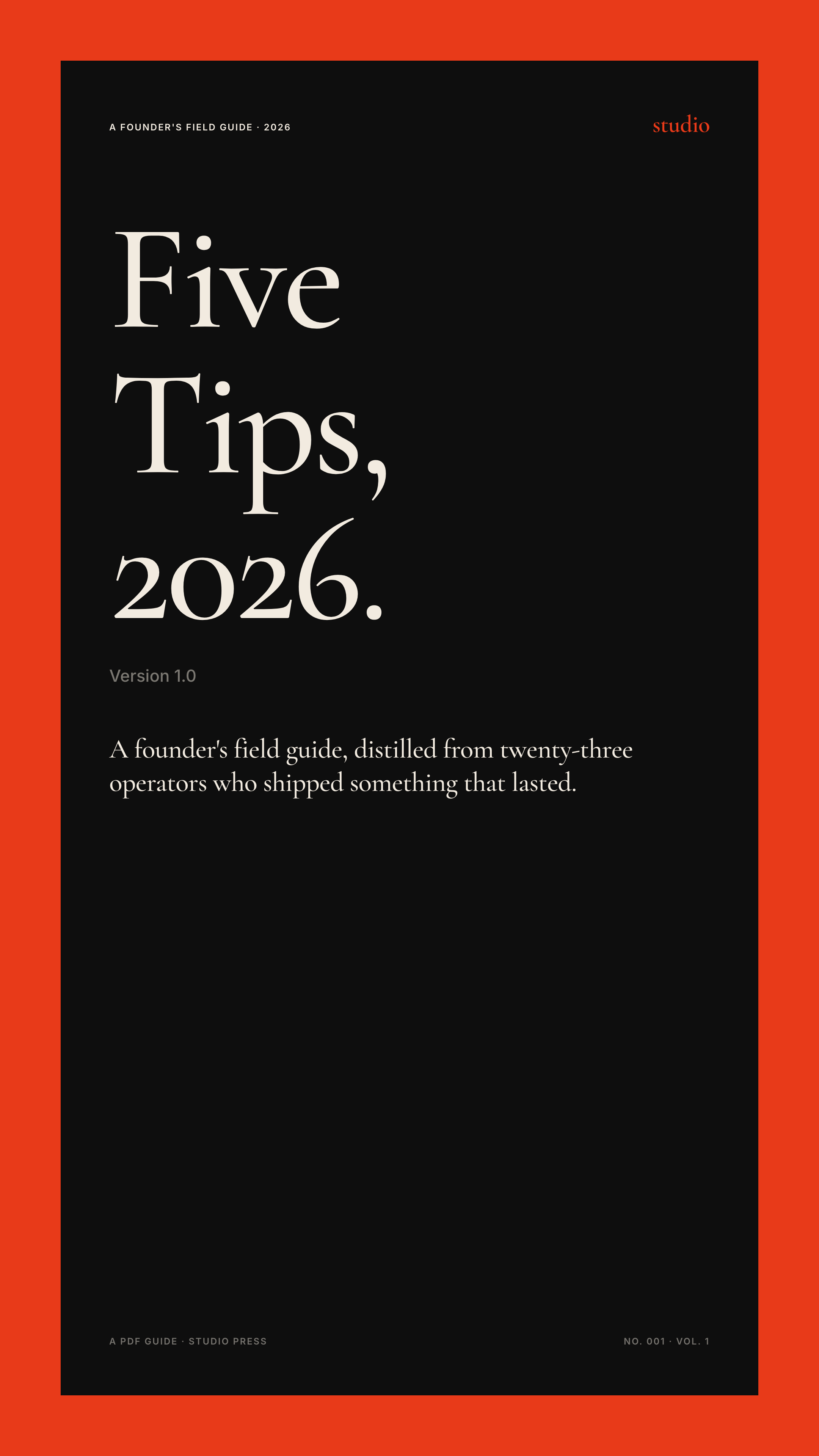 Vermilion Folio — story